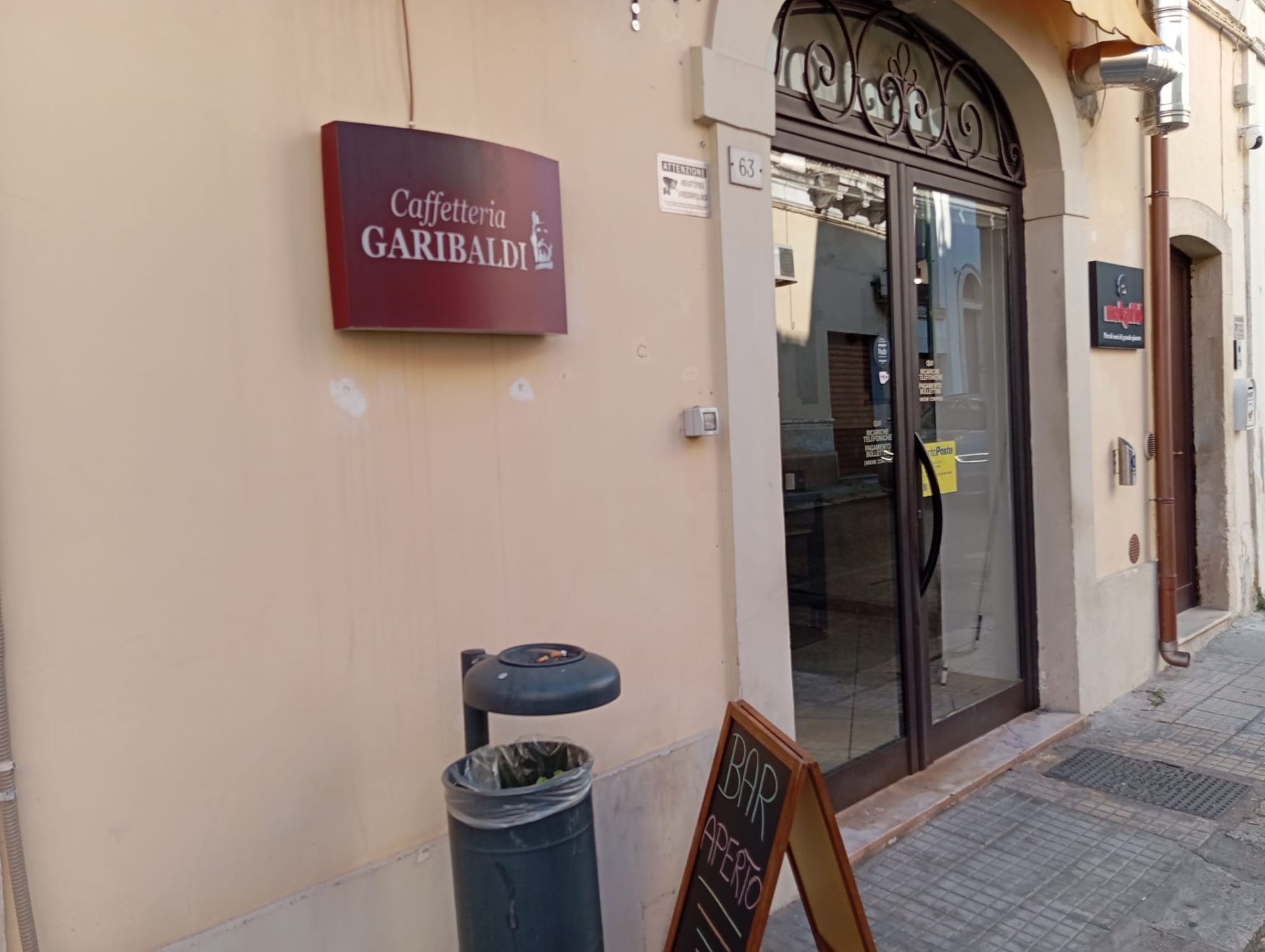 Ingresso esterno in Via Garibaldi 63